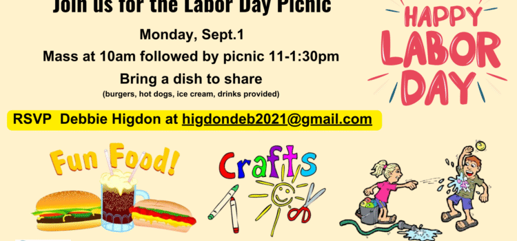 Labor Day Plans? Join St. Catherine Labouré Labor Day Plans? Join St. Catherine Labouré