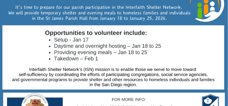 Volunteer – Homeless Shelter at St. James